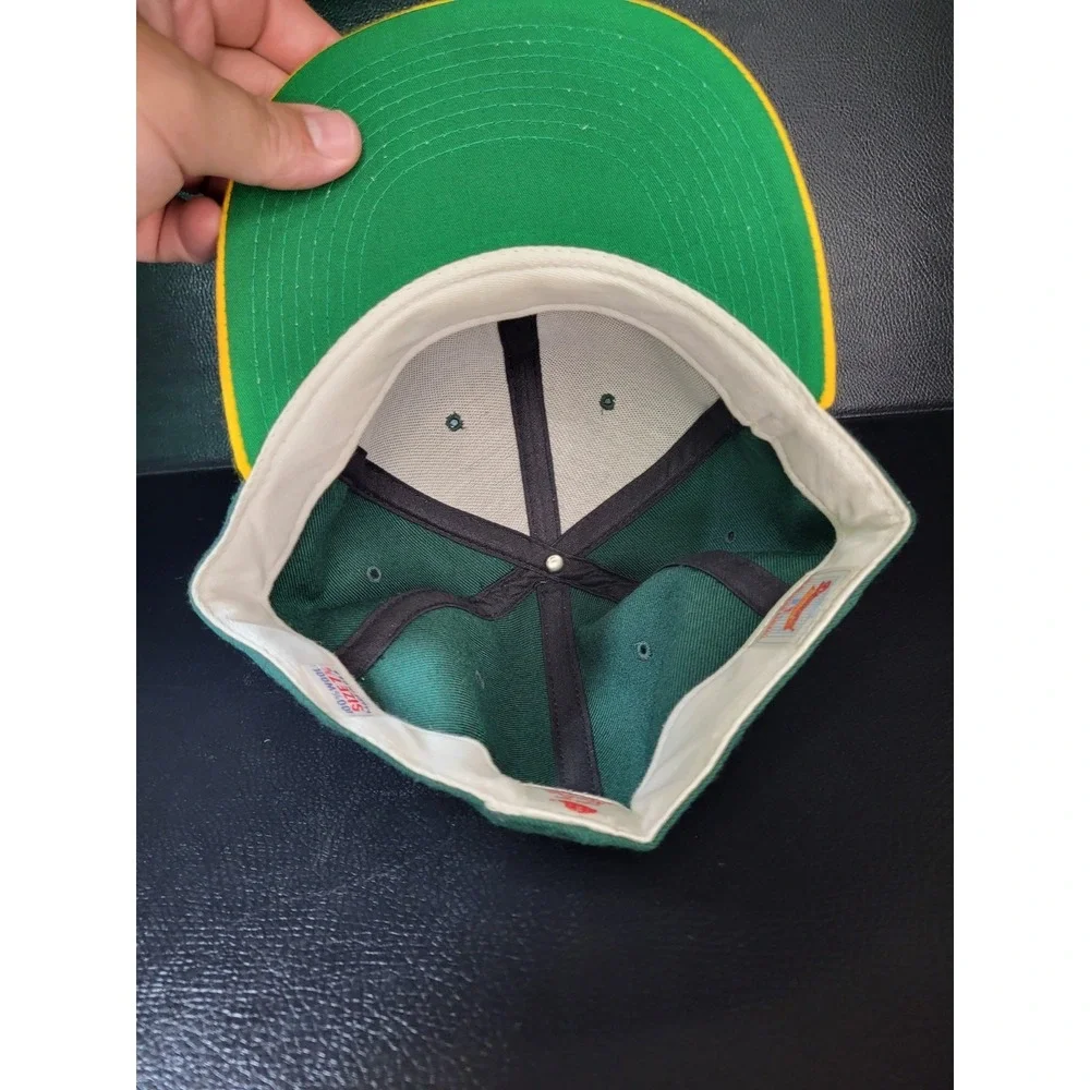 New Vintage RARE Oakland A's Athletics New Era Hat 7 5/8‎ Made USA READ***